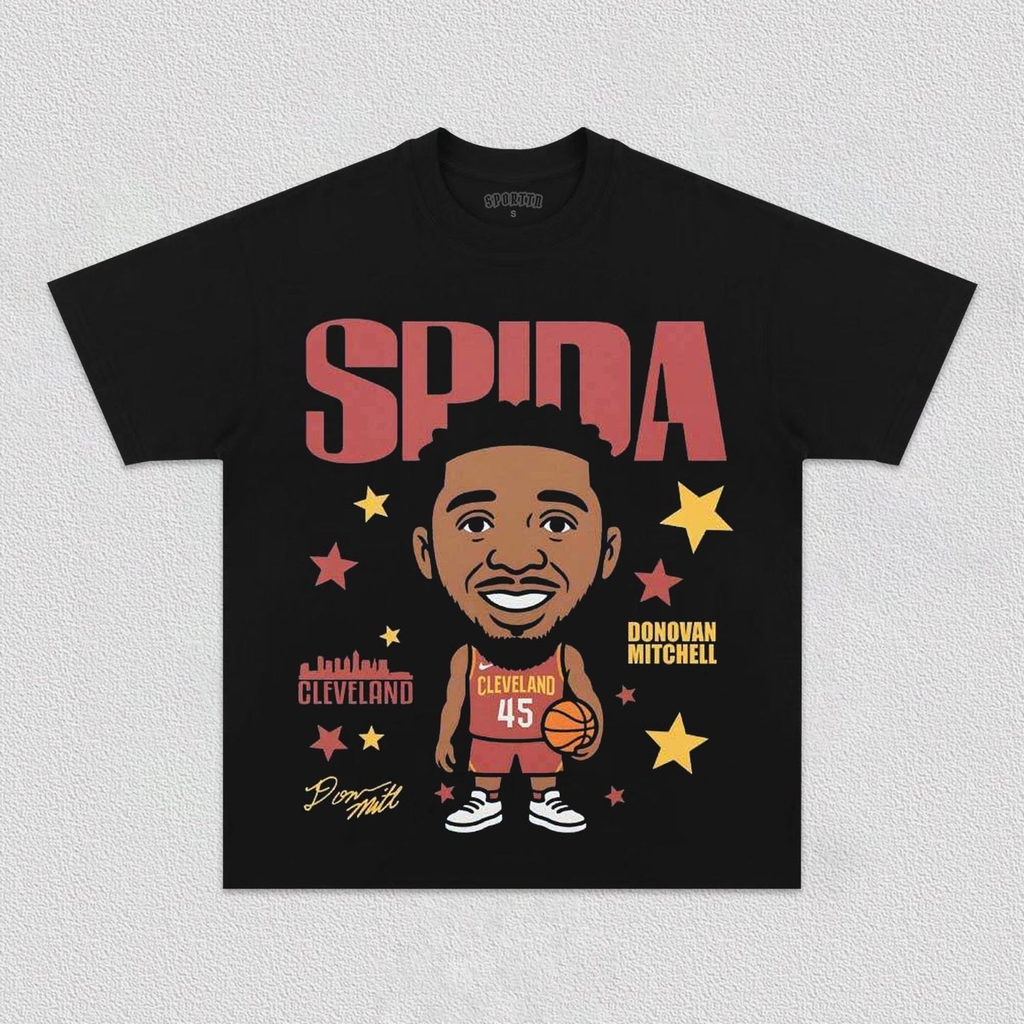 DONOVAN MITCHELL CARTOON TEE Style001