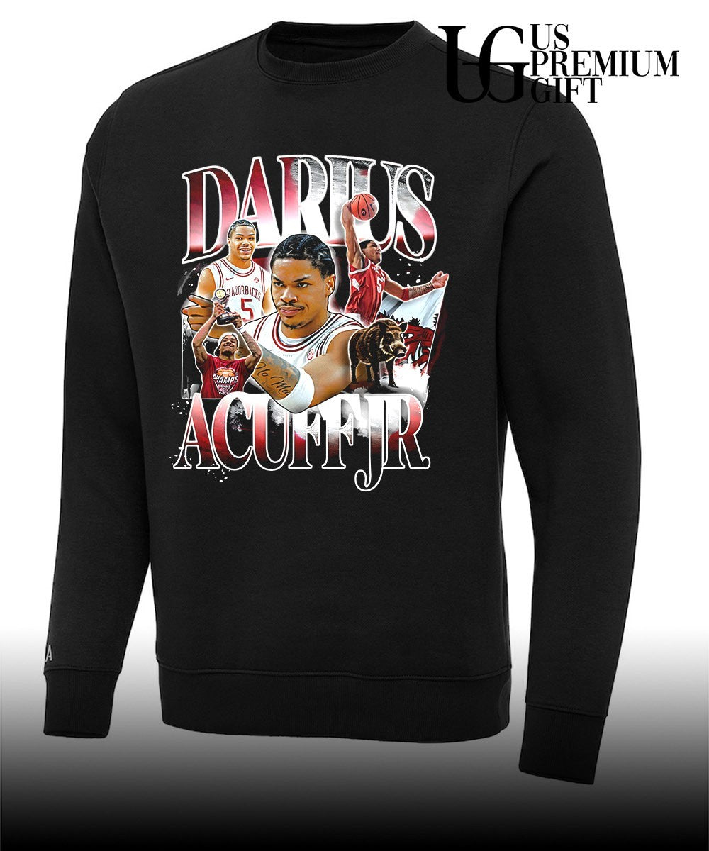 Darius Acuff Jr Arkansas Razorbacks NCAA Basketball Player graphic shirt