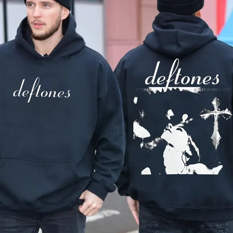 Ddeftones Hoodie On Back, Heavy Metal Band Hoodie, Around The Fur, Unisex Sweater Pullover Tee