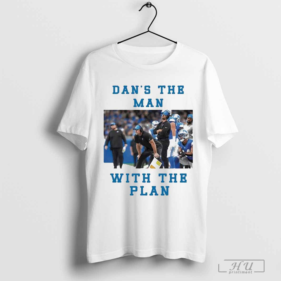 Detroit Lions Dan Campbell Dans The Man With The Plan - clothing by TeeHivey.com