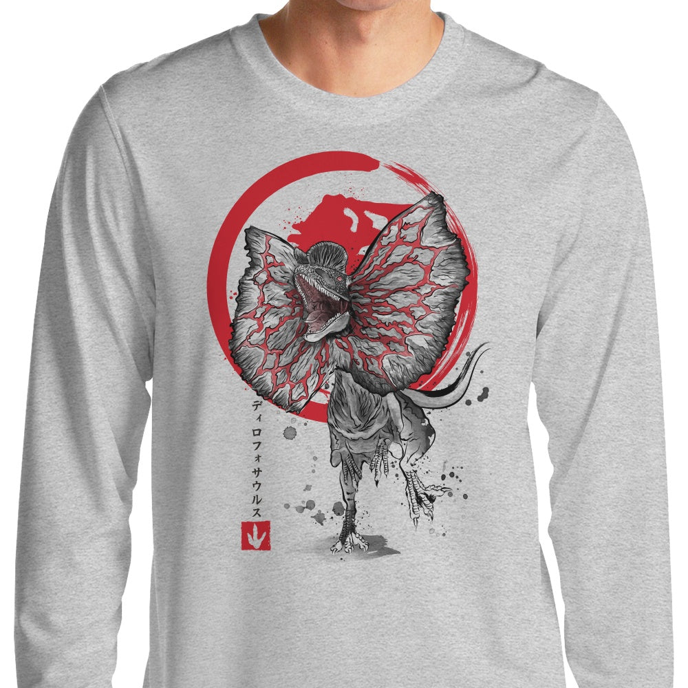 Dilophosaurus Sumi-e - Long Sleeve T-Shirt