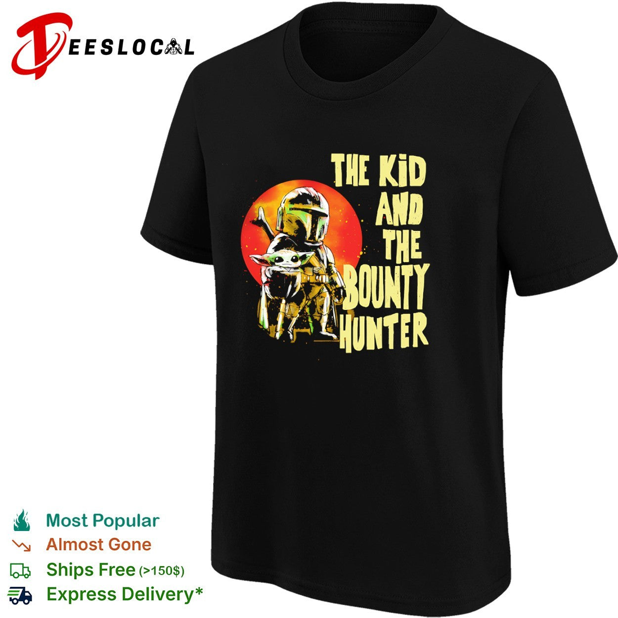 Din Grogu and Din Djarin The Kid and the Bounty Hunter shirt