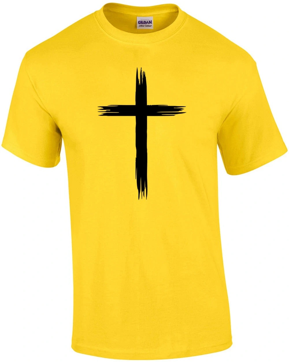 Distressed Christian Cross T-Shirt
