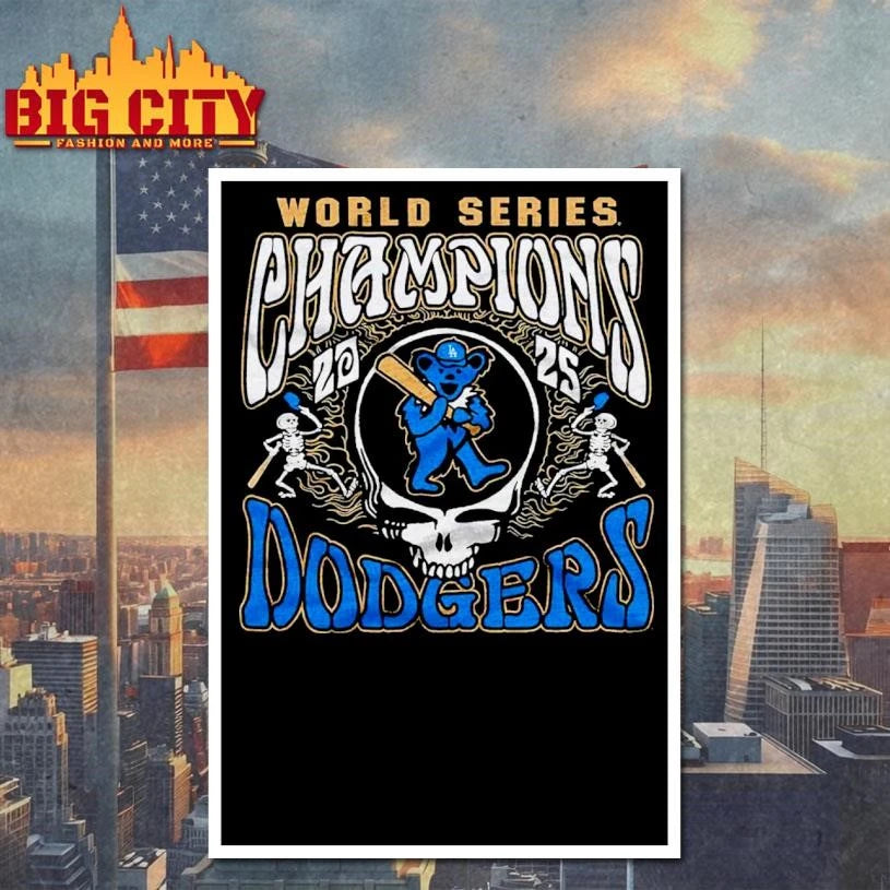 Dodgers x Grateful Dead 2026 Gold Graphic Shirt