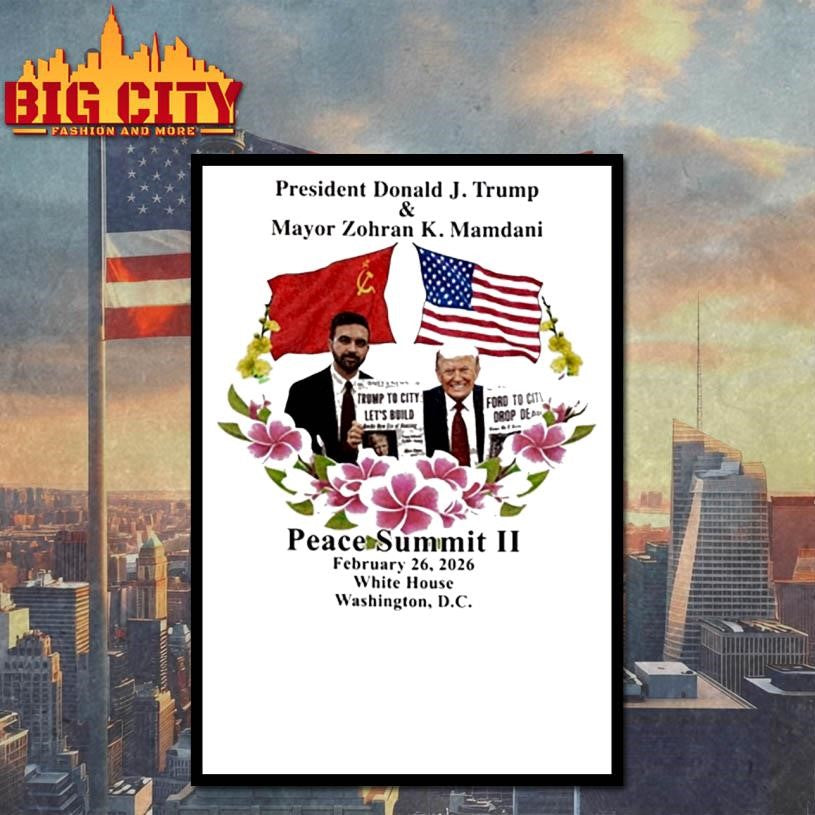 Donald Trump And Zohran Mamdani Peace Summit Ii Shirt
