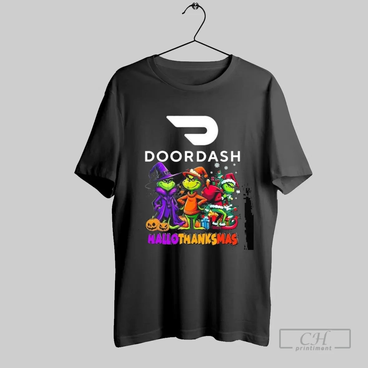 Doordash The Grinch Hallothanksmas 2025 - clothing by TeeHivey.com