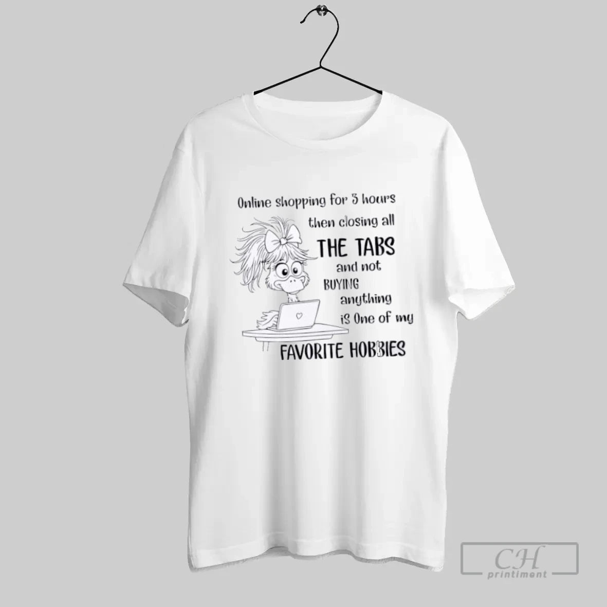 Duck Computer Online Shopping For 3 Hours Then Closing All Tabs - clothing by TeeHivey.com