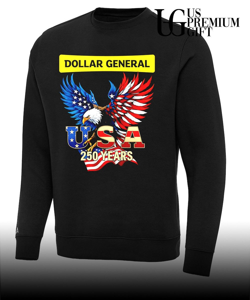Eagle Dollar General 250 Years Of America USA flag shirt