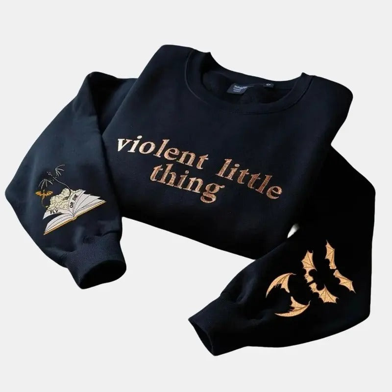 Embroidered Fourth Wing Sweatshirt, Fourth Wing Shirt, Basgiath War College Hoodie, Iron Flame Shirt, Xaden Sweater