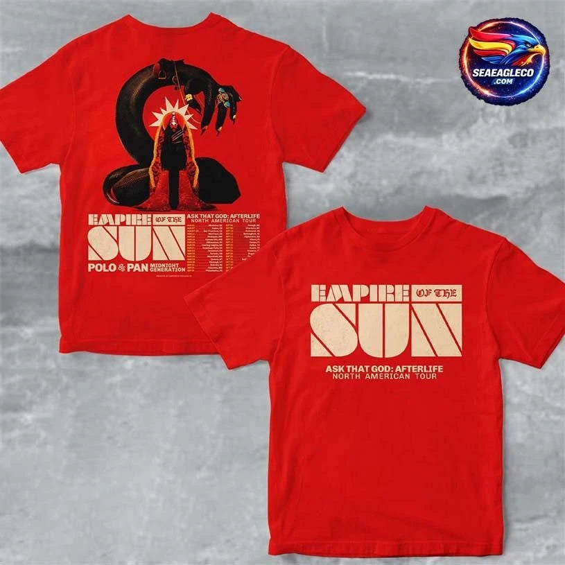 Empire Of The Sun Ask That God Afterlife North American Tour 2026 Two Sided Shirt