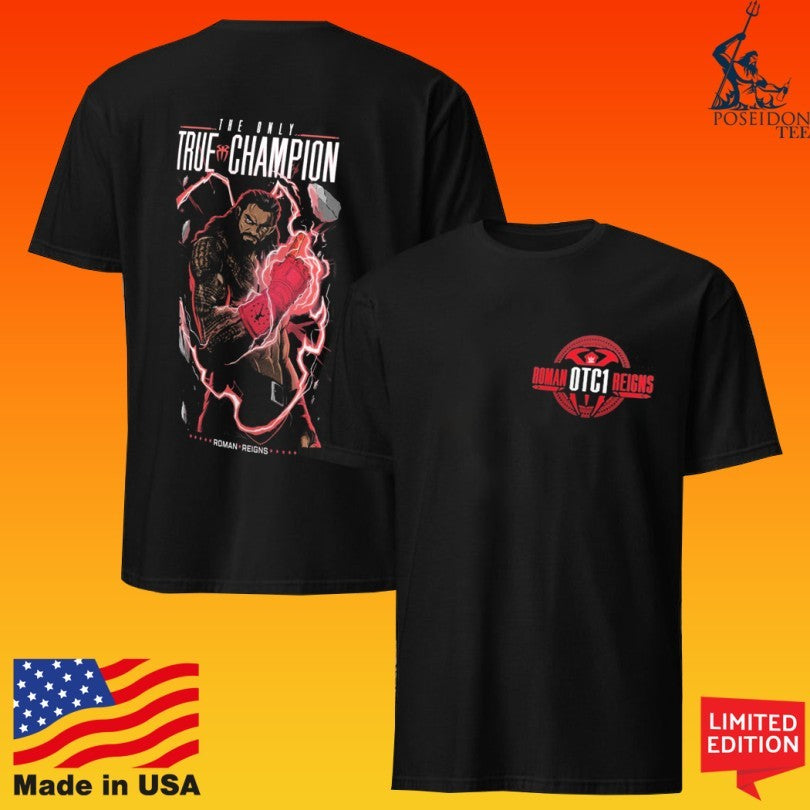 Roman Reigns The Only True Champion Cartoon T-shirt