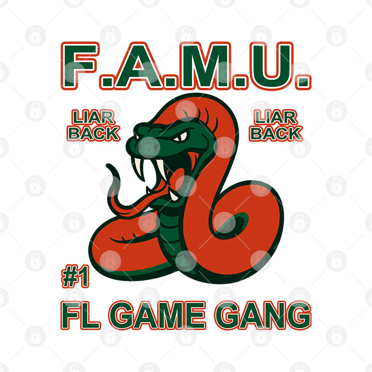 F.A.M.U Liar Back FL Game Gang Rattle The Game T Shirt