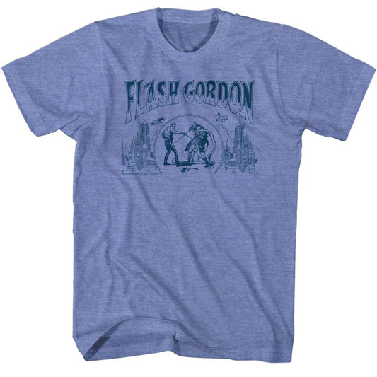 Flash Gordon - Flash - Short Sleeve - Heather - Adult - T-Shirt