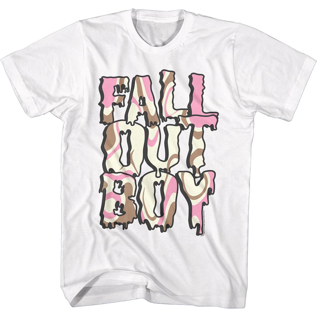 Fall Out Boy - Neapolitan Logo - Short Sleeve - Adult - T-Shirt - clothing by TeeHivey.com