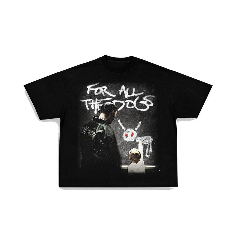 FOR ALL THE DOGS V2 TEE Print Short Sleeve T-Shirt Menswear Top Underwear Streetwear Tshirt Fabric Crewneck Shortsleeve Tropical Casual