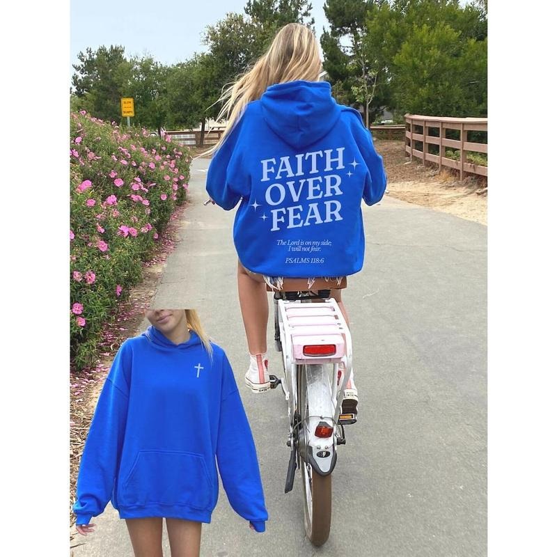 Faith Over Fear Hoodie, Jesus Hoodie, Trendy Hoodie, Bible Verse Hoodie, Bible Verse, Christian Hoodies, Christian ...