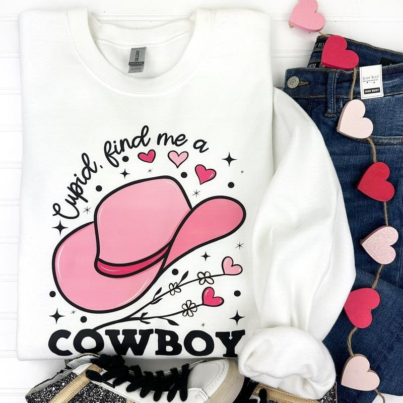 Find Me A Cowboy Gildan Sweatshirt - clothing by TeeHivey.com