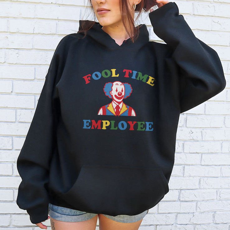 Fool Time Employee Clown T Shirt