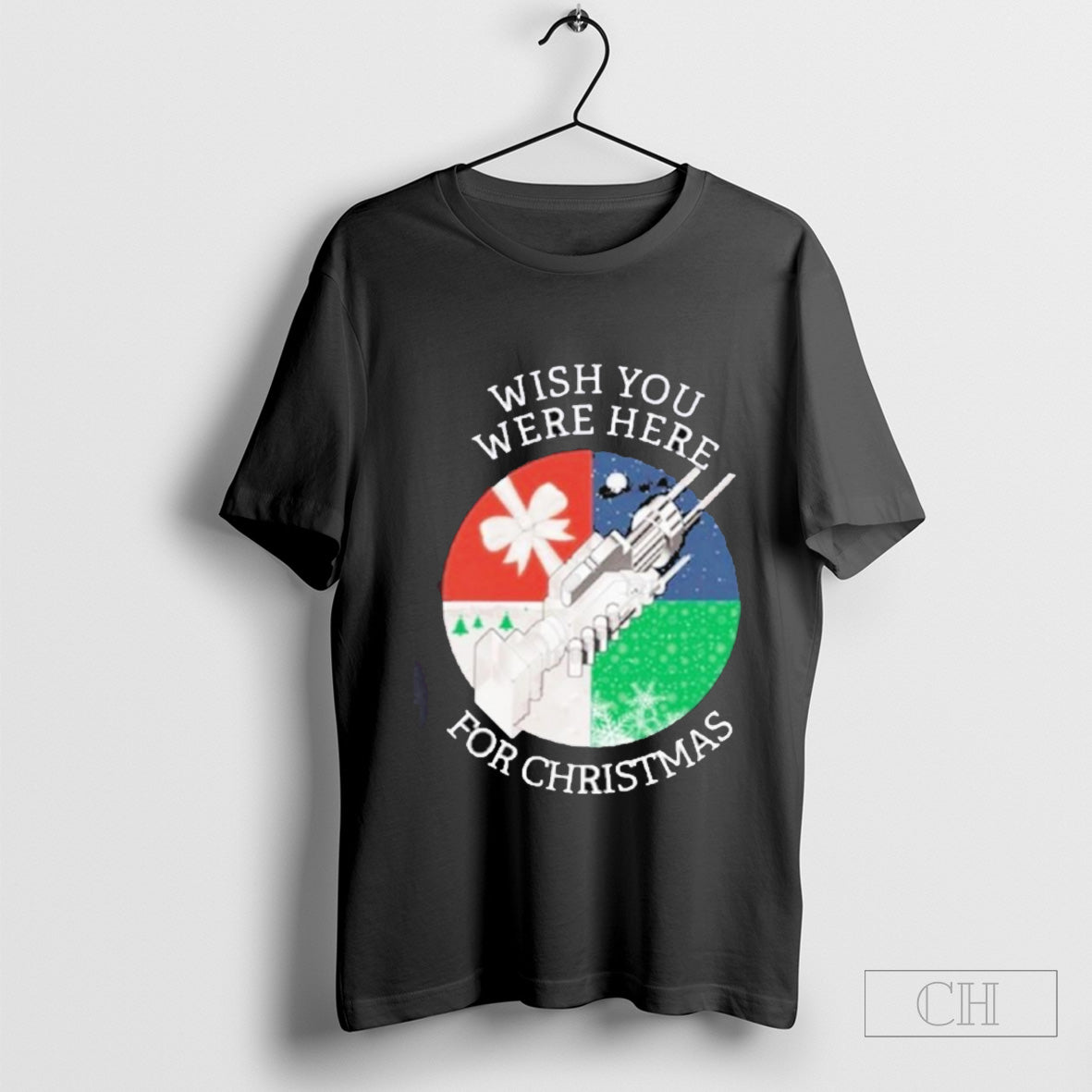 Funny Holidays Wish You Were Here For Christmas - clothing by TeeHivey.com
