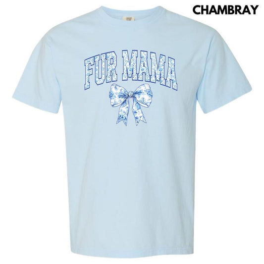 Fur Mama Ginger Jar Florals Comfort Colors T-Shirt 'NLB'