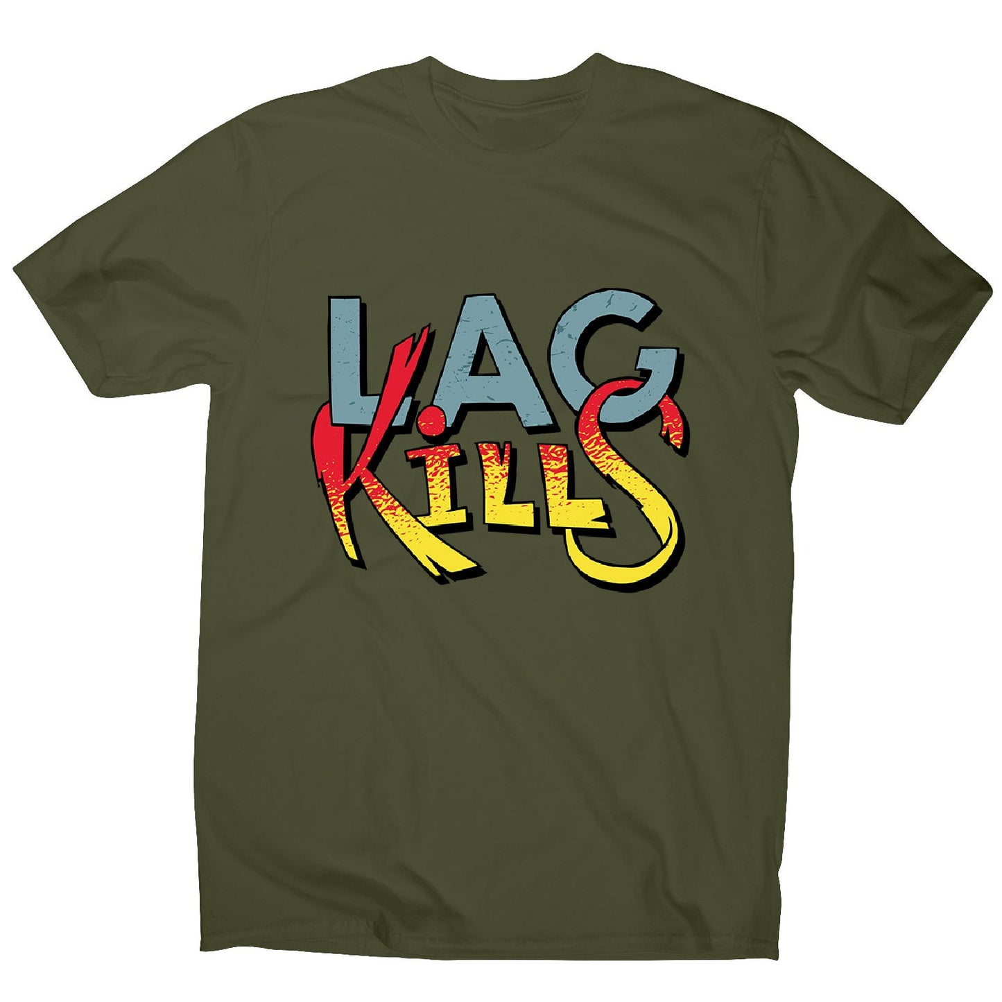 Gamer lag kills - men's funny premium t-shirt