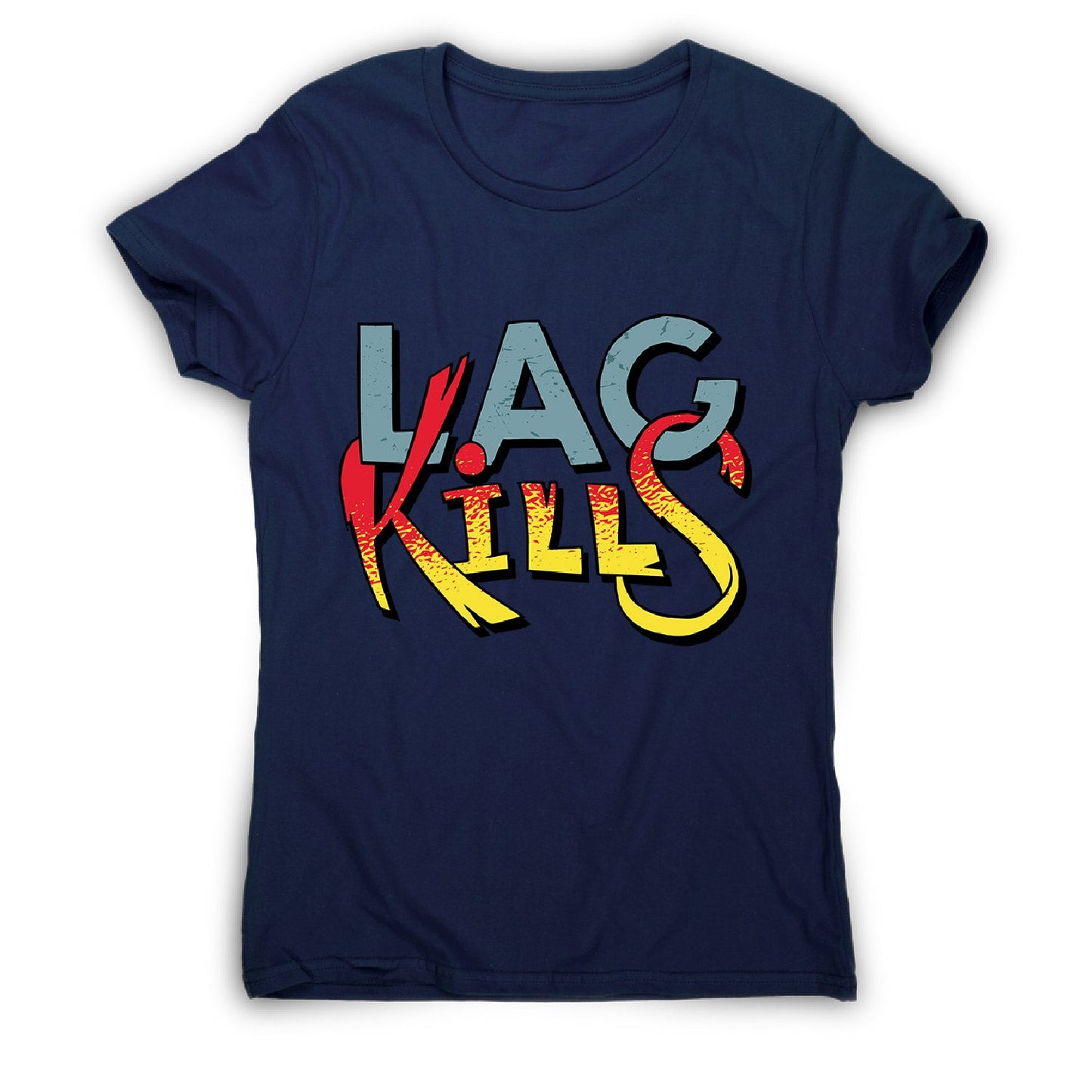 Gamer lag kills - women's funny premium t-shirt