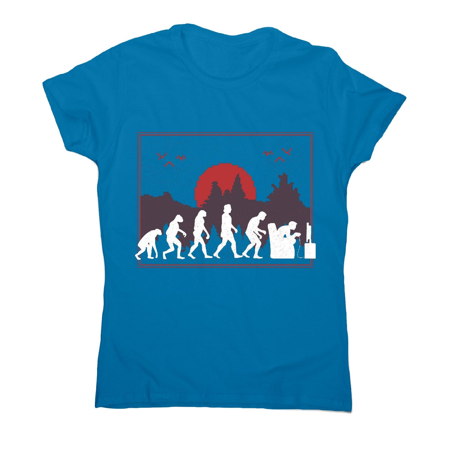 Gaming evolution - women's funny premium t-shirt