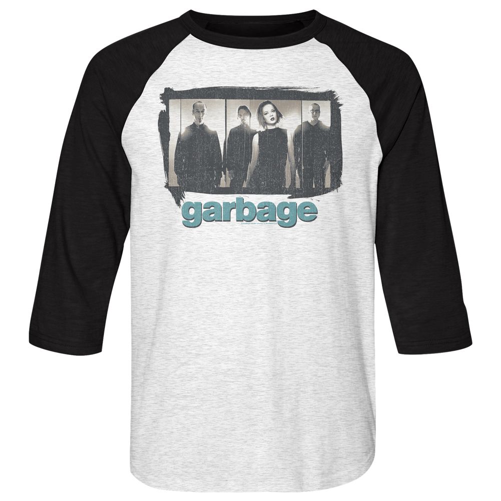 Garbage - Panels - 3/4 Sleeve - Heather - Adult - Raglan Shirt
