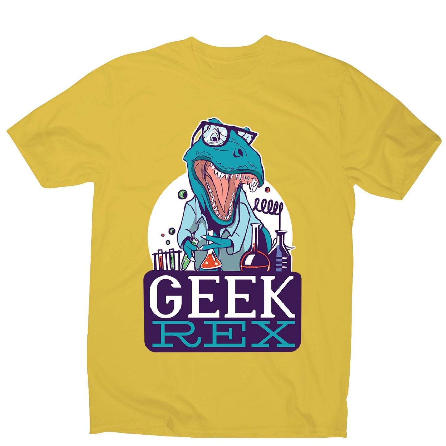 Geek t-rex - men's funny premium t-shirt