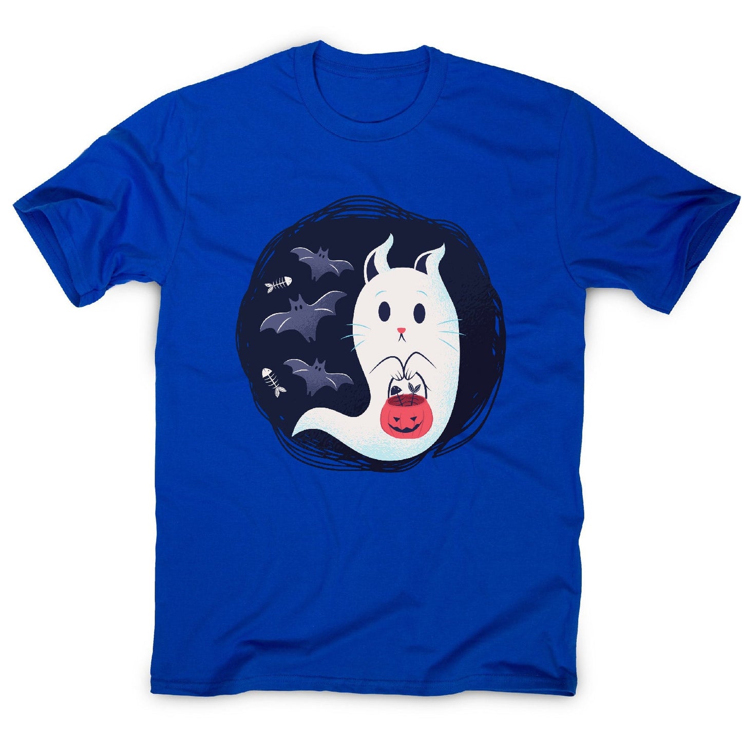 Ghost cat - men's funny premium t-shirt