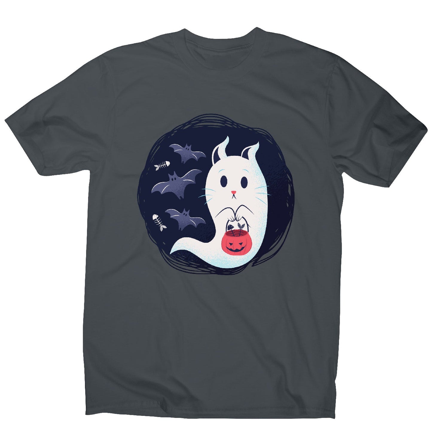 Ghost cat - men's funny premium t-shirt