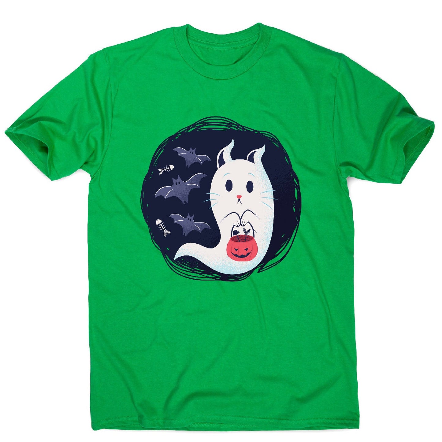 Ghost cat - men's funny premium t-shirt