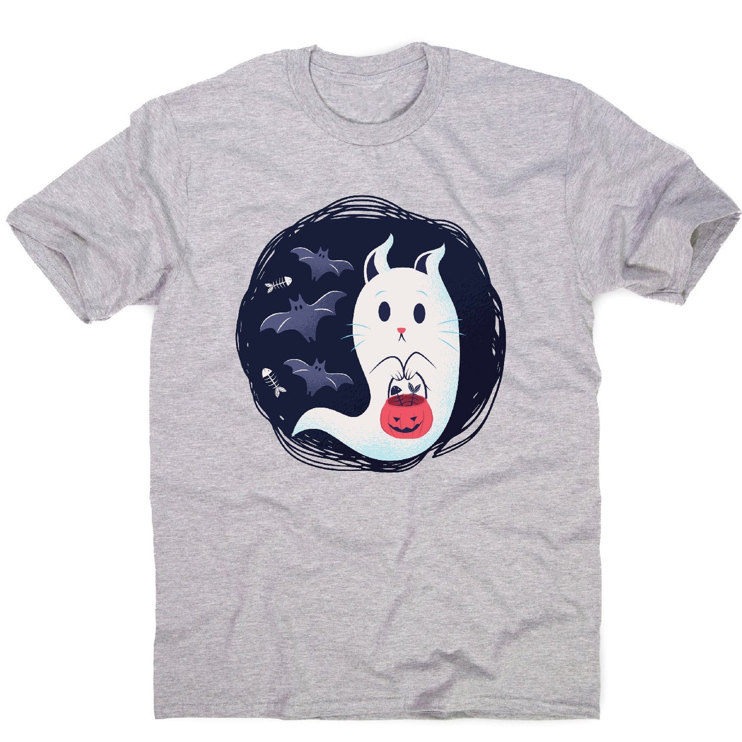 Ghost cat - men's funny premium t-shirt