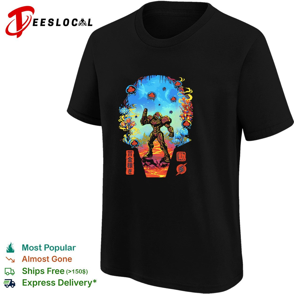 Galactic Hunter Samus Aran from Metroid shirt