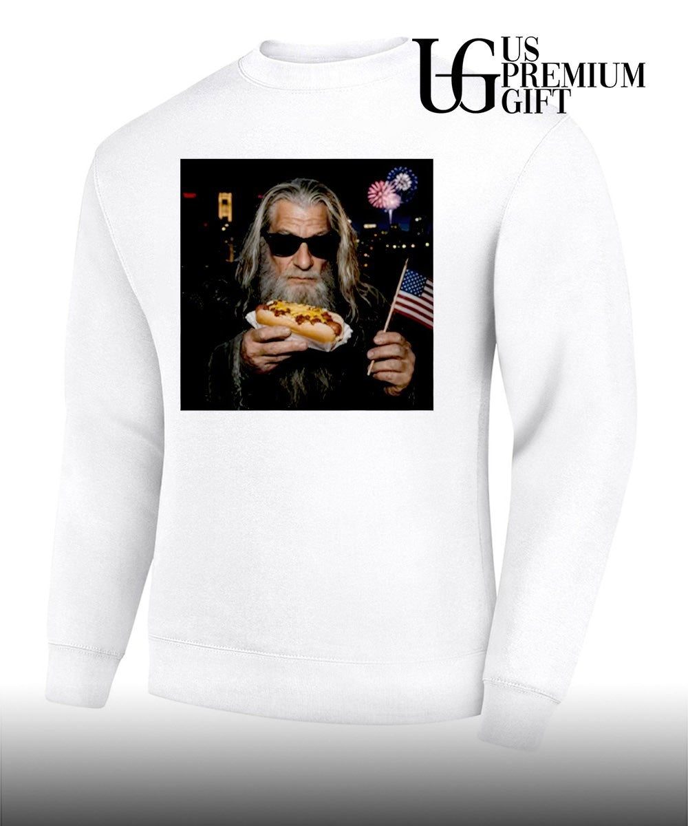 Gandalf Wizard Hot Dog 4th Of July shirt