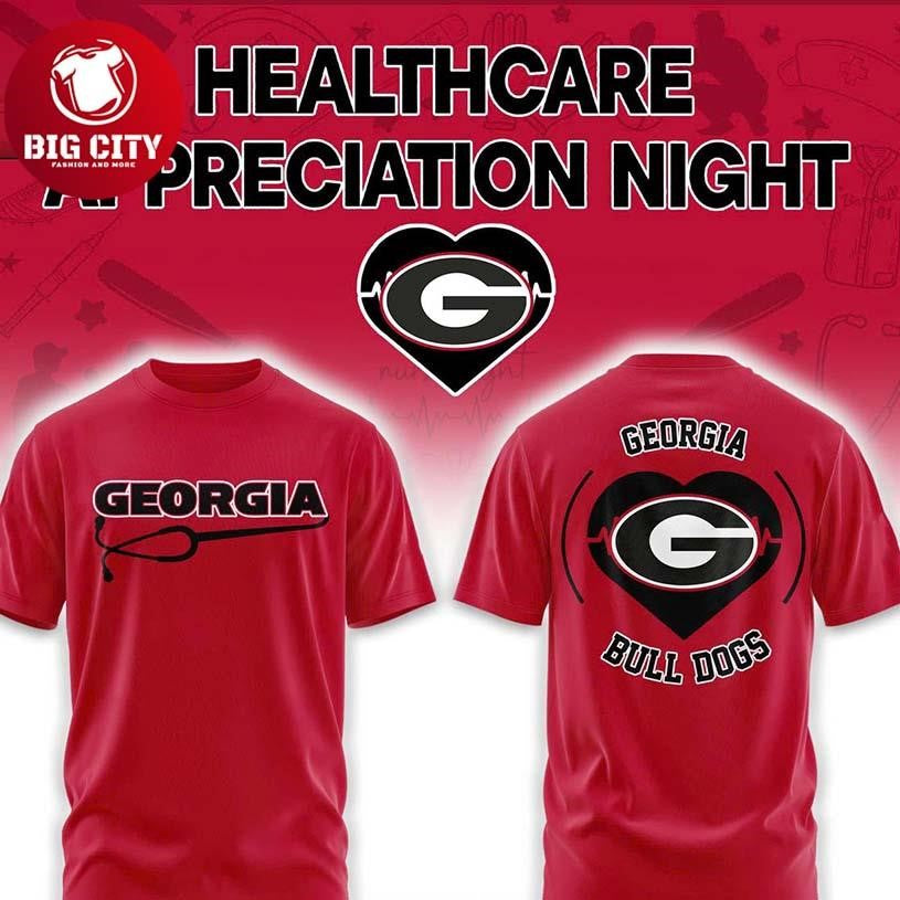 Georgia Bulldogs Healthcare Appreciation Night 2026 MLB Two Sided Shirt
