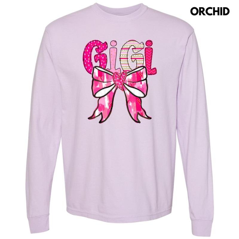 Gigi Valentine Coquette Long Sleeve Comfort Colors T-Shirt