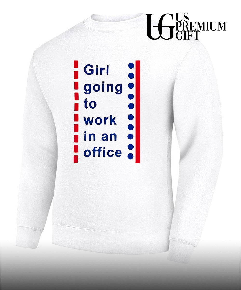 Girl going to work in an office shirt