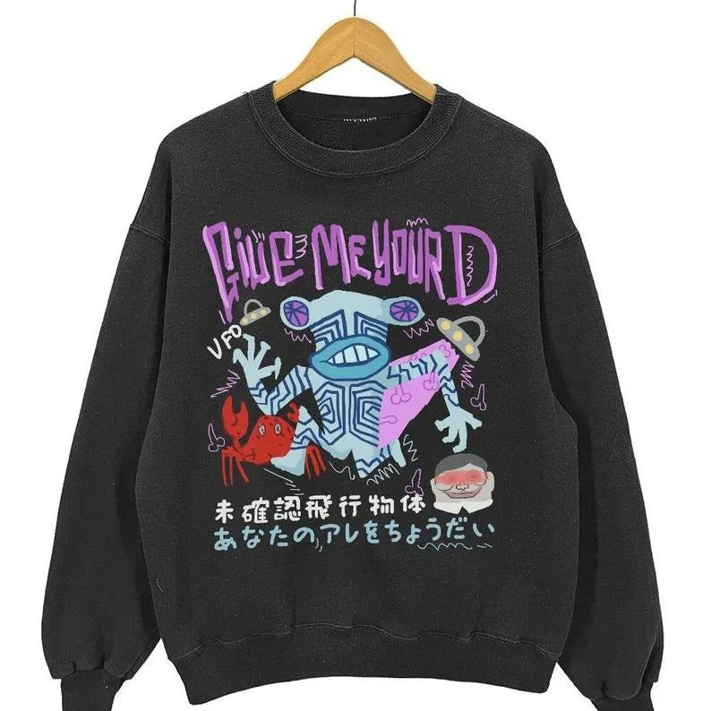 Give Me Your D Japan Alien Shirt, Anime Tokyo Japanese Tokyo Weird Style Harajuku Unisex Shirt, Hoodie, Sweatshirt