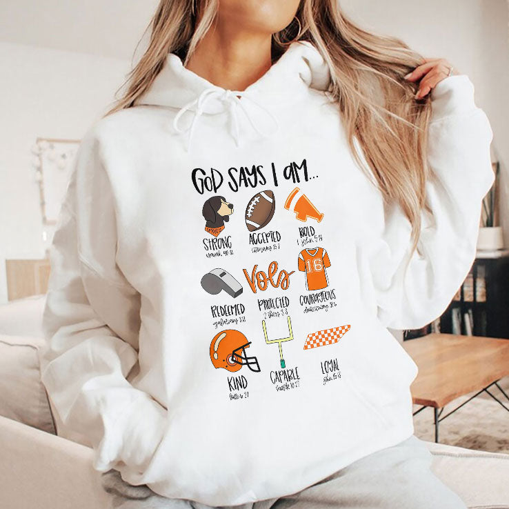 God Says I Am Tennessee Vols T Shirt