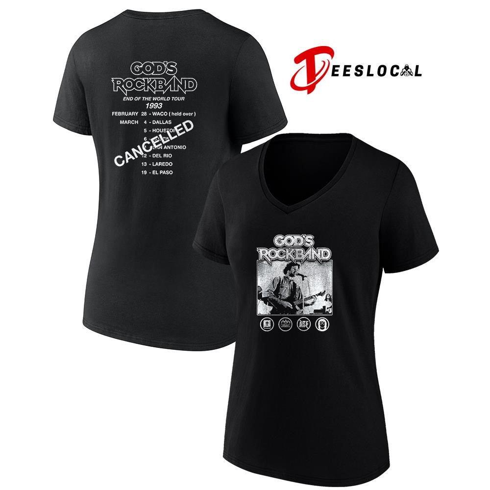 God’s Rockband David Koresh end of the world tour 1993 graphic shirt