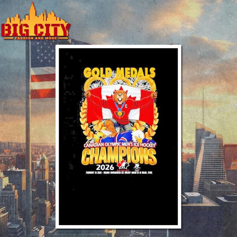 Gold Medals Canadian Olympic Men’s Ice Hockey Champions 2026 Shirt