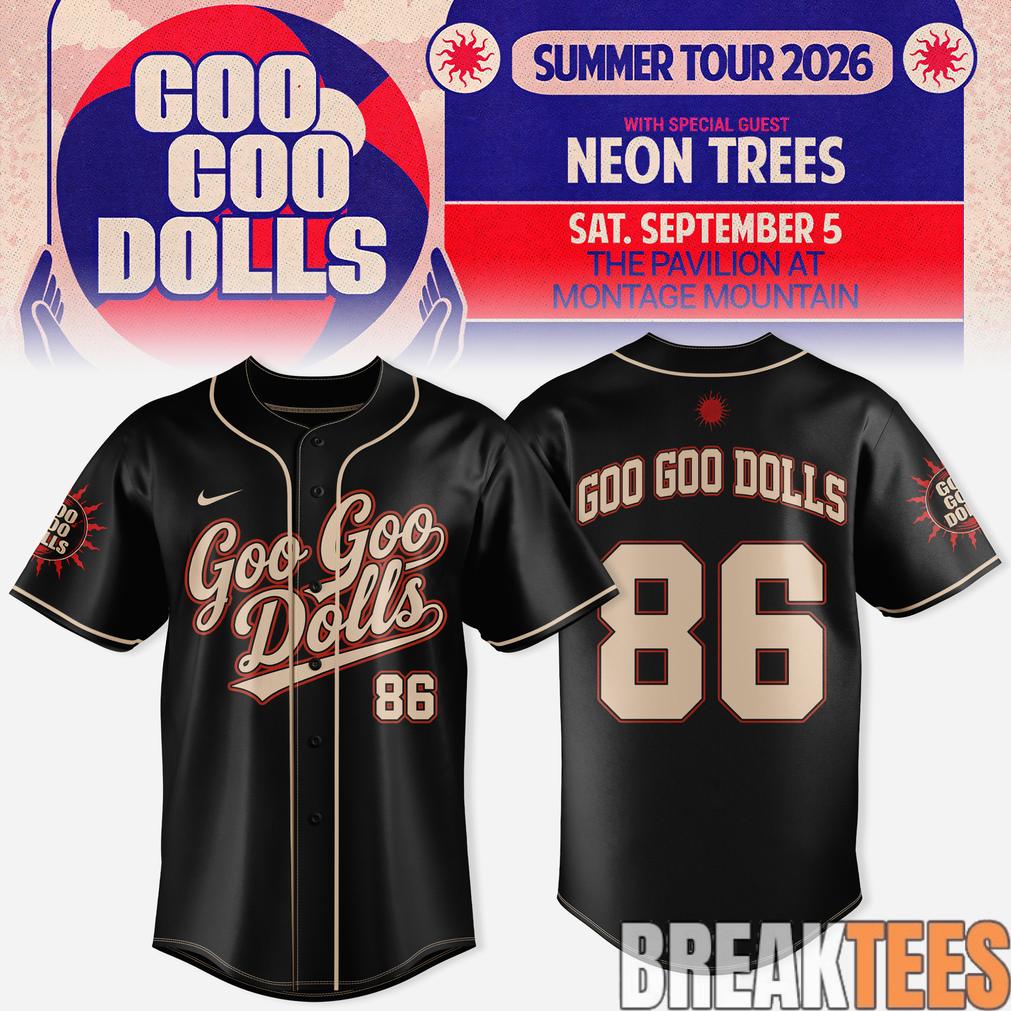 Goo Goo Dolls Summer 2026 Tour Limited Baseball Jersey