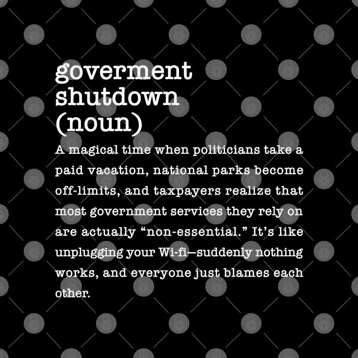 Government Shutdown Definition T Shirt
