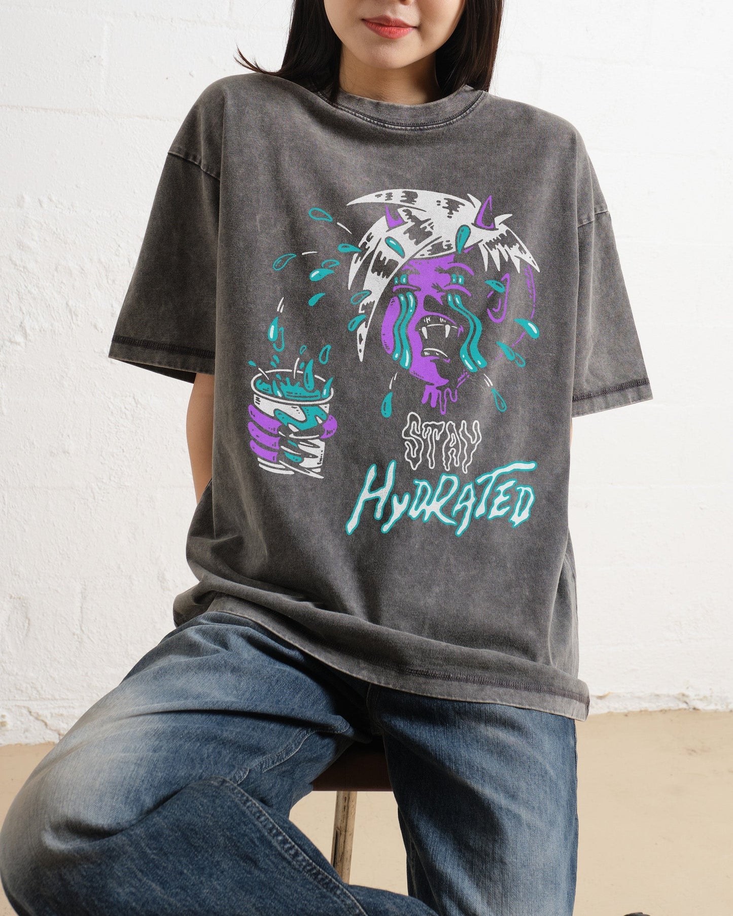 Stay Hydrated Oversized Tee