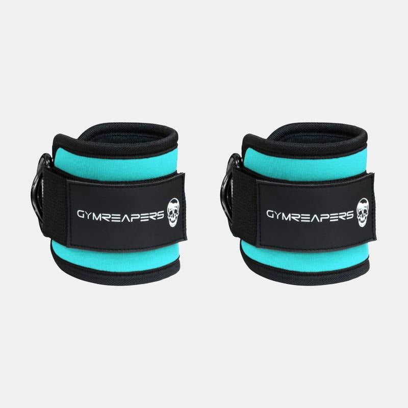 Gymreapers Ankle Straps - Cyan (Pair) for Lower Body Workout, Strength & Muscle Sculpting - clothing by TeeHivey.com