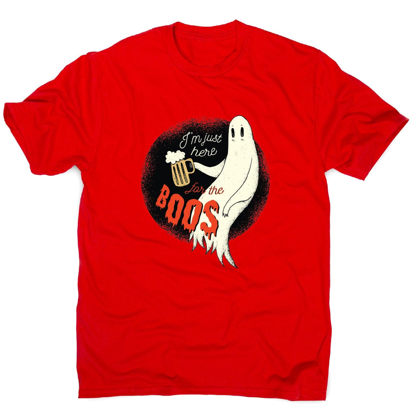 Halloween drinking ghost funny - men's t-shirt