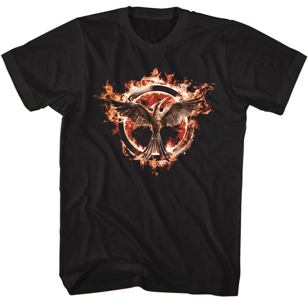 Hunger Games - Flaming Mockingjay - Short Sleeve - Adult - T-Shirt