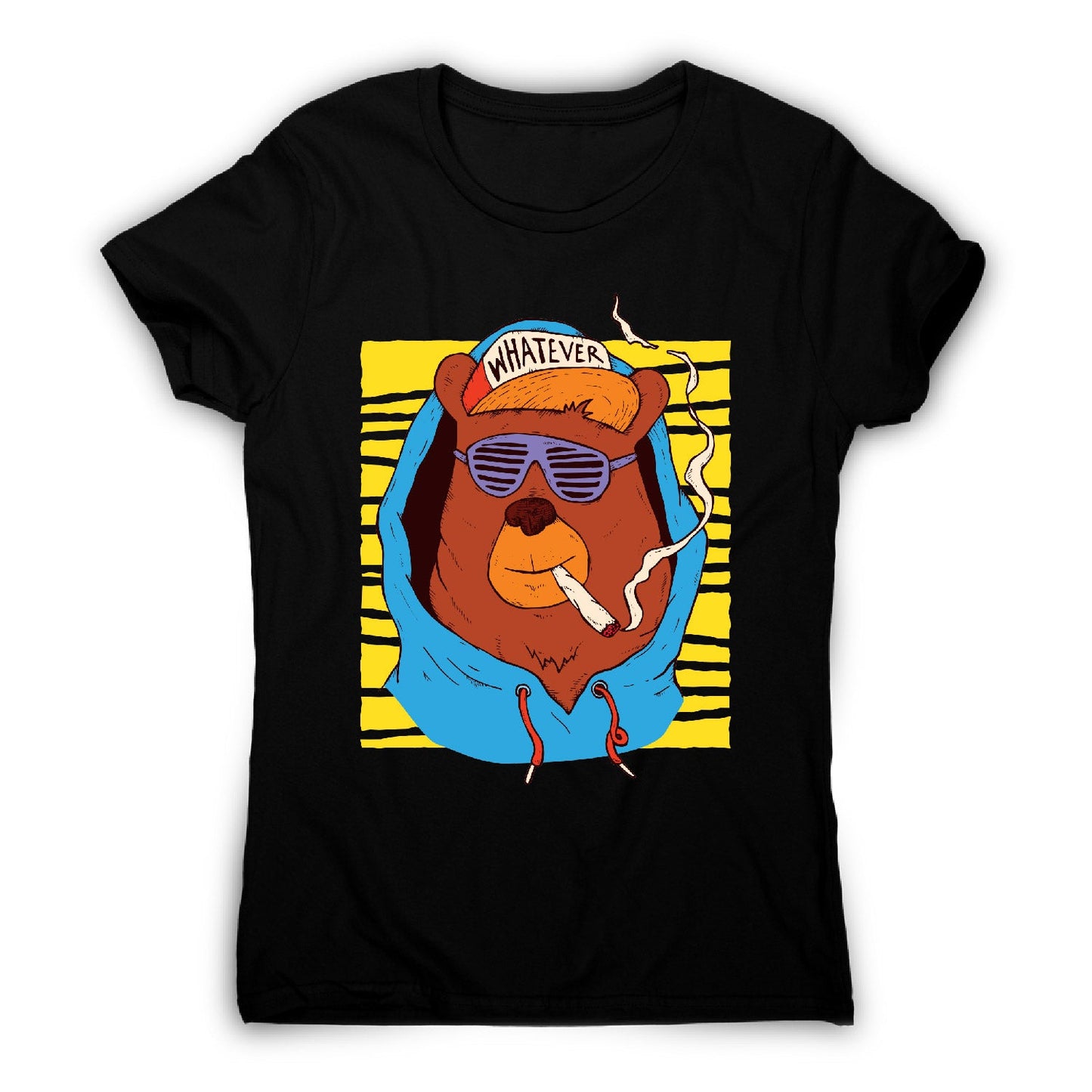 Hip hop bear - funny women's t-shirt