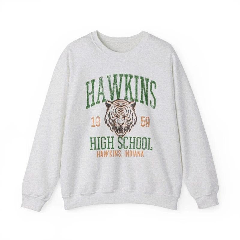 Hawkins High School Sweatshirt , Stranger Thing Sweatshirt, Hawkins Shirt, Upside Down Shirt, Vecna Shirt, Strange Things Tee